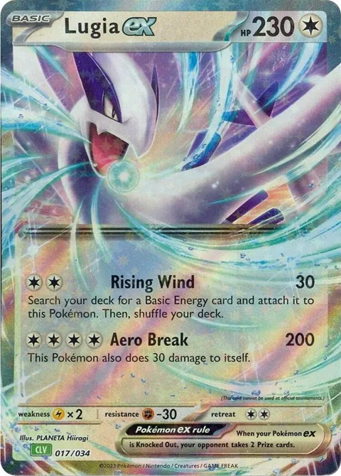 Lugia ex #017/034 Holofoil Pokémon card from Trading Card Game Classic