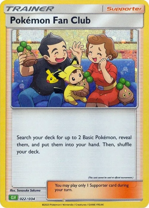Pokemon Fan Club CLV #022/034 Holofoil Pokémon card from Trading Card Game Classic