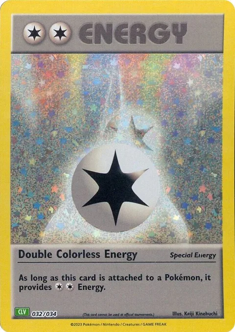 Double Colorless Energy CLV #032/034 Holofoil Pokémon card from Trading Card Game Classic