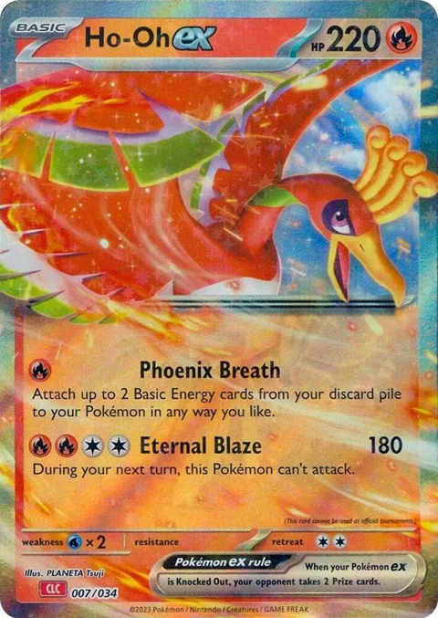 Ho-oh ex #007/034 Holofoil Pokémon card from Trading Card Game Classic