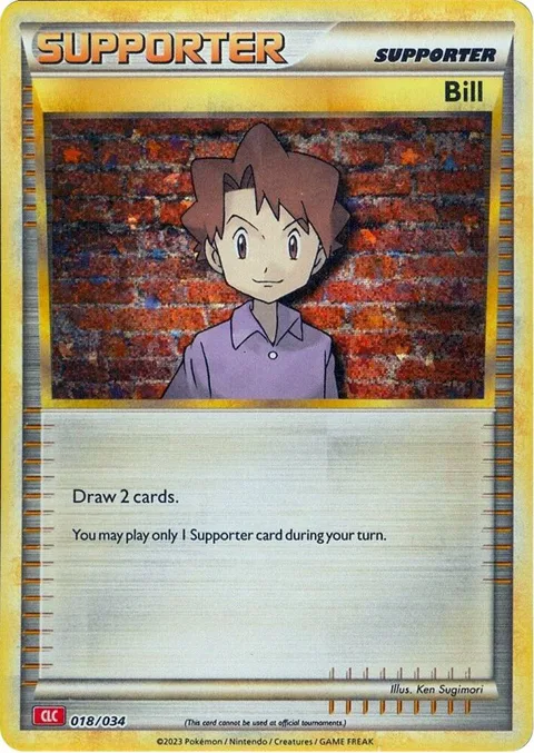 Bill CLC #018/034 Holofoil Pokémon card from Trading Card Game Classic