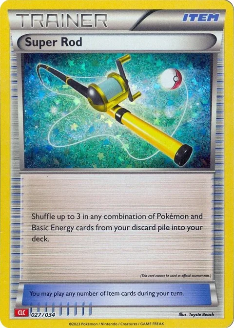 Super Rod CLC #027/034 Holofoil Pokémon card from Trading Card Game Classic