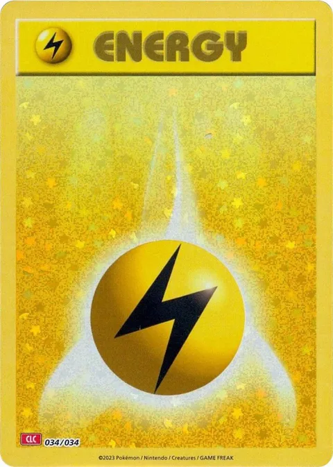 Basic Lightning Energy #034/034 Holofoil Pokémon card from Trading Card Game Classic