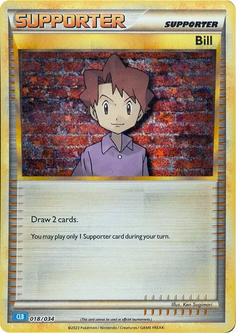 Bill CLB #018/034 Holofoil Pokémon card from Trading Card Game Classic