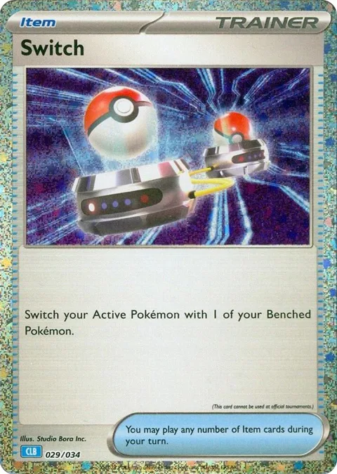 Switch CLB #029/034 Holofoil Pokémon card from Trading Card Game Classic