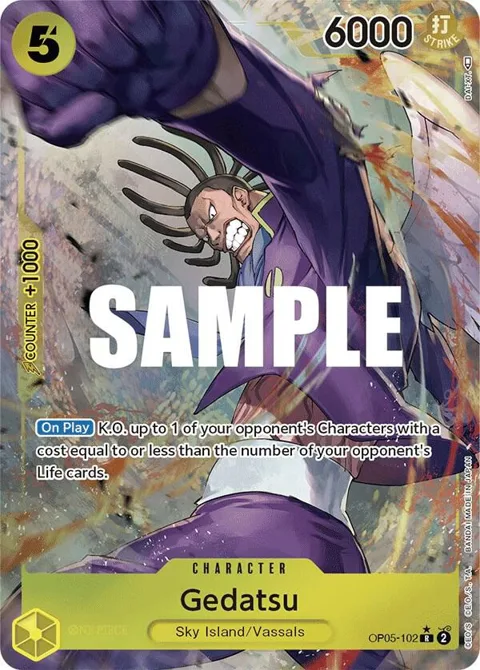 Gedatsu Alt Art OP05-102 One Piece card from Awakening of the New Era