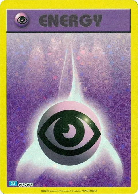 Basic Psychic Energy #034/034 Pokémon card from Trading Card Game Classic