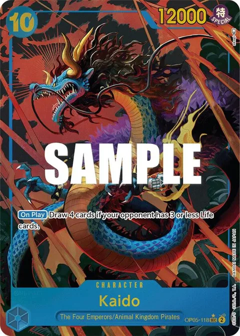Kaido Alt Art OP05-118 One Piece card from Awakening of the New Era