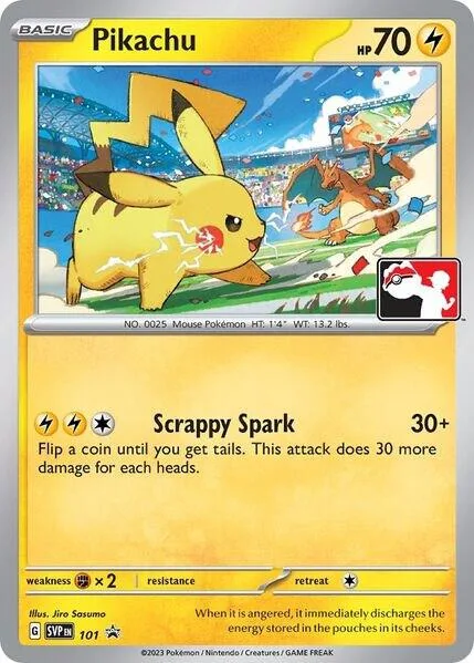 Pikachu #101 Pokémon card from Scarlet & Violet Promo Cards