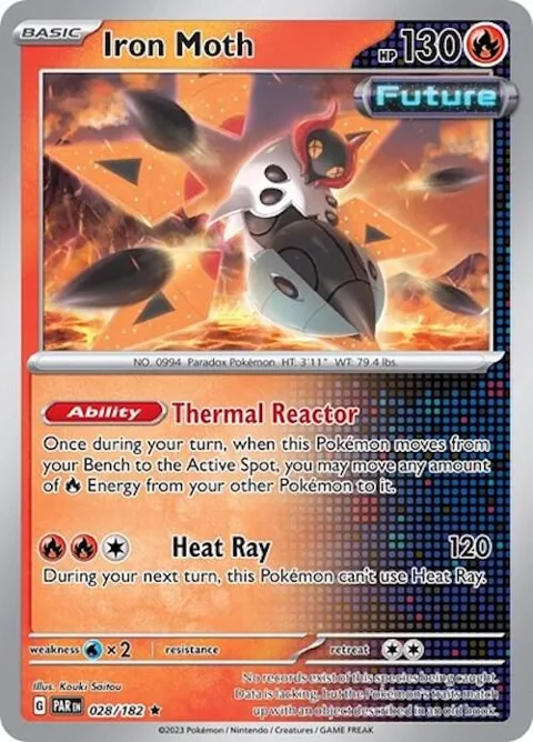Iron Moth - 028/182 Non-Holo #028/182 Pokémon card from Deck Exclusives