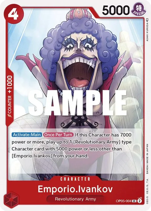 Emporio.Ivankov OP05-004 One Piece card from Awakening of the New Era