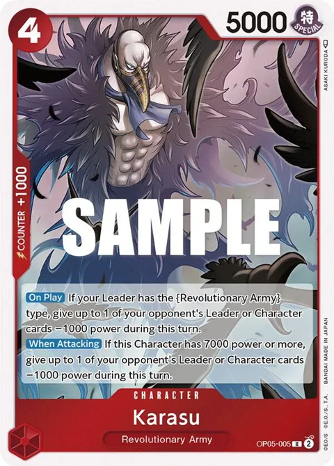 Karasu OP05-005 One Piece card from Awakening of the New Era
