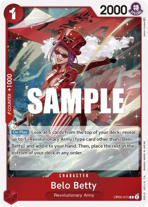 Belo Betty OP05-015 One Piece card from Awakening of the New Era