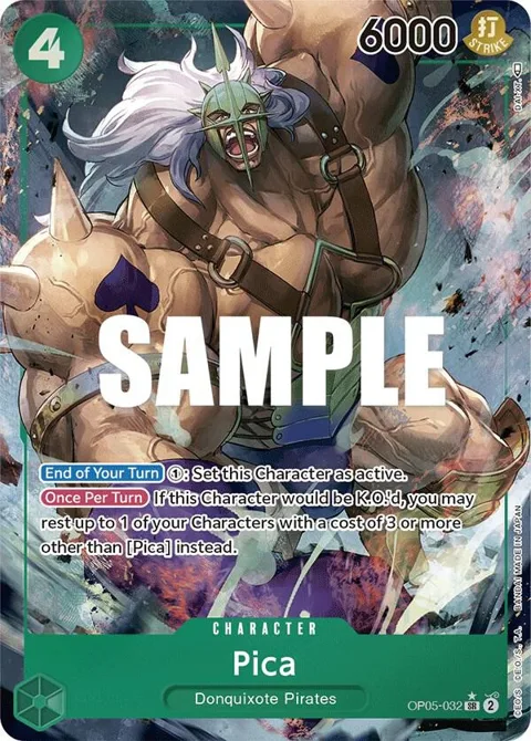 Pica Alt Art OP05-032 One Piece card from Awakening of the New Era