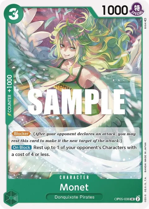 Monet OP05-036 One Piece card from Awakening of the New Era