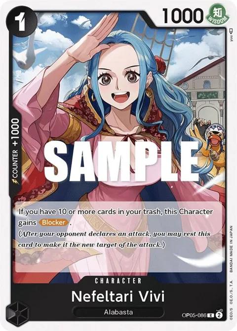 Nefeltari Vivi OP05-086 One Piece card from Awakening of the New Era