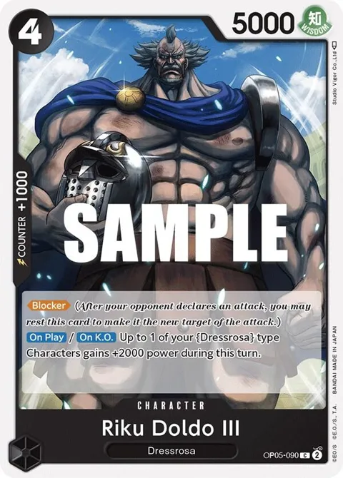 Riku Doldo III OP05-090 One Piece card from Awakening of the New Era