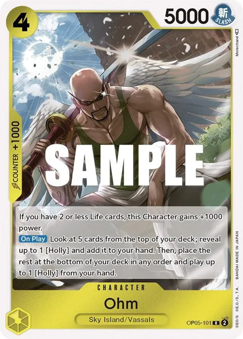 Ohm OP05-101 One Piece card from Awakening of the New Era
