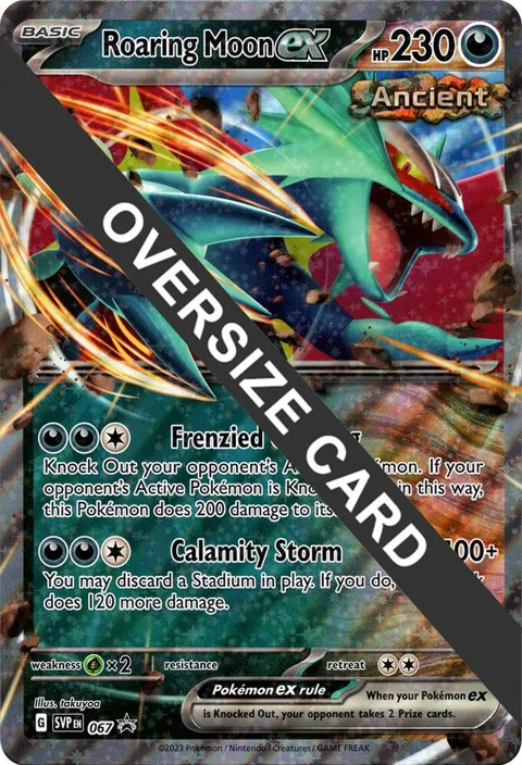 Roaring Moon ex #067 Holofoil Pokémon card from Jumbo Cards