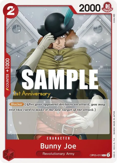 Bunny Joe OP05-013 Tournament One Piece card from Awakening of the New Era: 1st Anniversary Tournament Cards