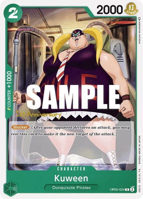 Kuween OP05-024 Tournament One Piece card from Awakening of the New Era: 1st Anniversary Tournament Cards