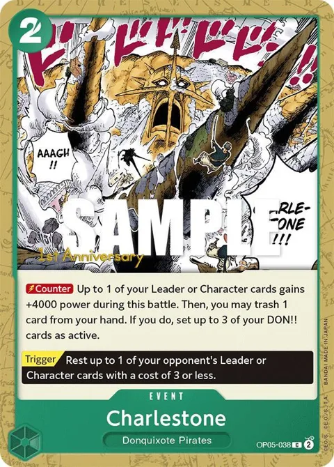 Charlestone OP05-038 Tournament One Piece card from Awakening of the New Era: 1st Anniversary Tournament Cards