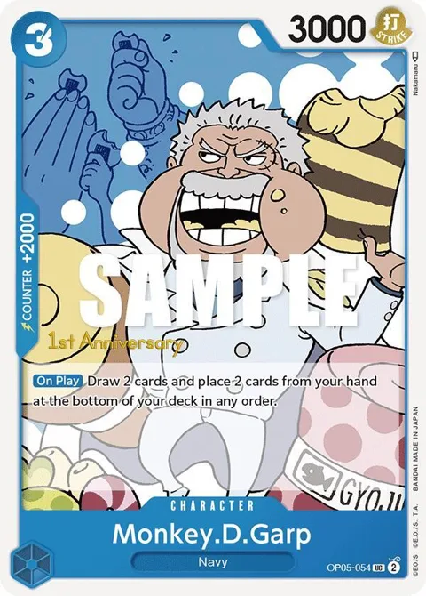 Monkey.D.Garp OP05-054 Tournament One Piece card from Awakening of the New Era: 1st Anniversary Tournament Cards