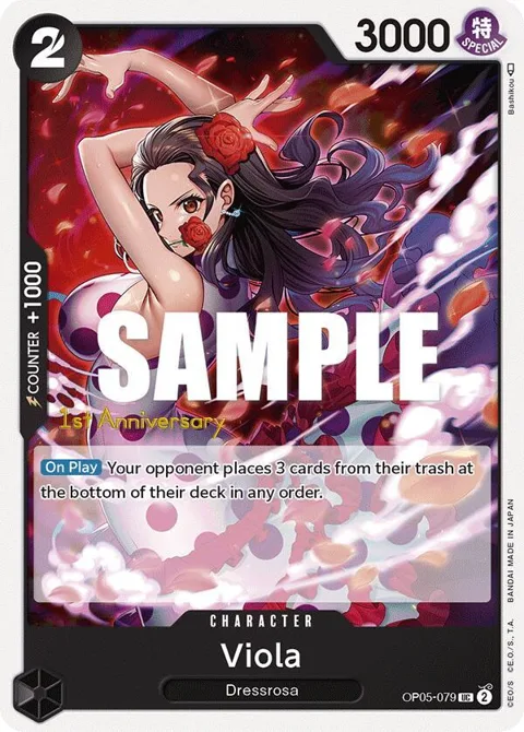 Viola OP05-079 Tournament One Piece card from Awakening of the New Era: 1st Anniversary Tournament Cards