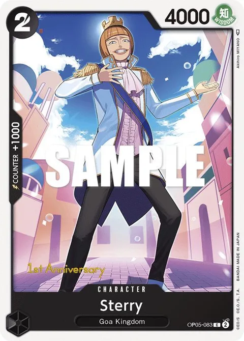 Sterry OP05-083 Tournament One Piece card from Awakening of the New Era: 1st Anniversary Tournament Cards