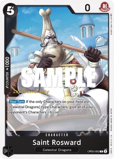 Saint Rosward OP05-092 Tournament One Piece card from Awakening of the New Era: 1st Anniversary Tournament Cards