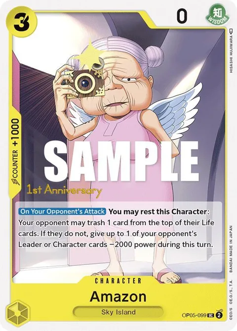 Amazon OP05-099 Tournament One Piece card from Awakening of the New Era: 1st Anniversary Tournament Cards