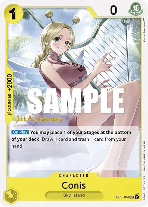 Conis OP05-104 Tournament One Piece card from Awakening of the New Era: 1st Anniversary Tournament Cards