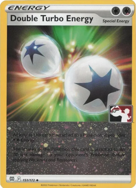 Double Turbo Energy - 151/172 Cosmos Holo #151/172 Holofoil Pokémon card from Prize Pack Series Cards