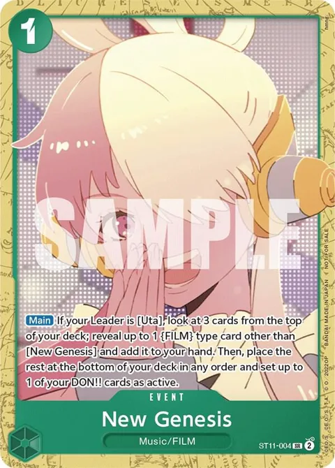 New Genesis Starter Deck 11: Uta Deck Battle ST11-004 One Piece card from One Piece Promotion Cards