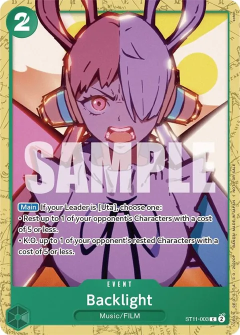 Backlight Starter Deck 11: Uta Deck Battle ST11-003 One Piece card from One Piece Promotion Cards