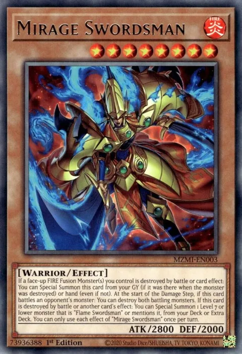 Mirage Swordsman MZMI-EN003 Yu-Gi-Oh card from Maze of Millennia