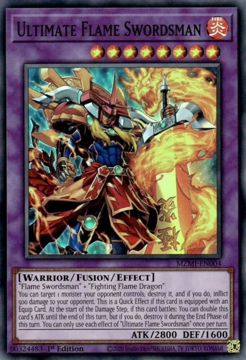 Ultimate Flame Swordsman MZMI-EN004 Yu-Gi-Oh card from Maze of Millennia