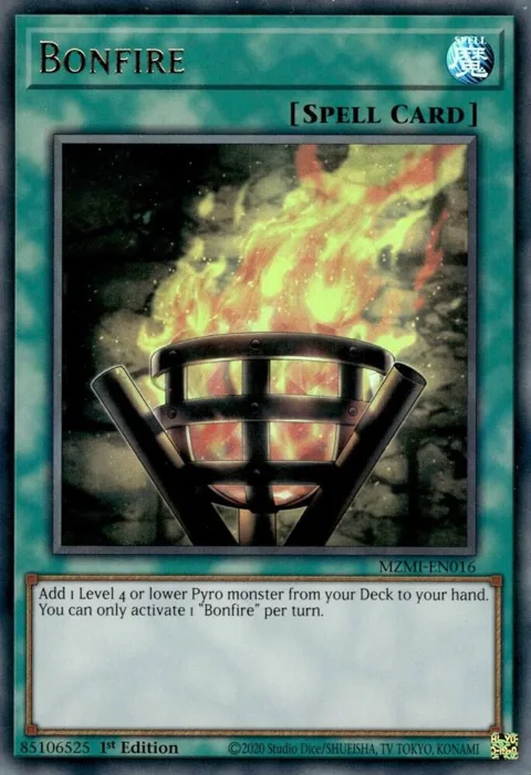 Bonfire MZMI-EN016 Yu-Gi-Oh card from Maze of Millennia