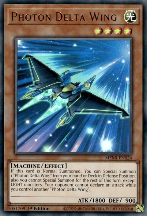 Photon Delta Wing MZMI-EN024 Yu-Gi-Oh card from Maze of Millennia
