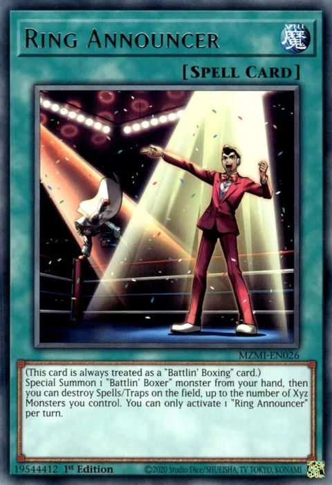 Ring Announcer MZMI-EN026 Yu-Gi-Oh card from Maze of Millennia