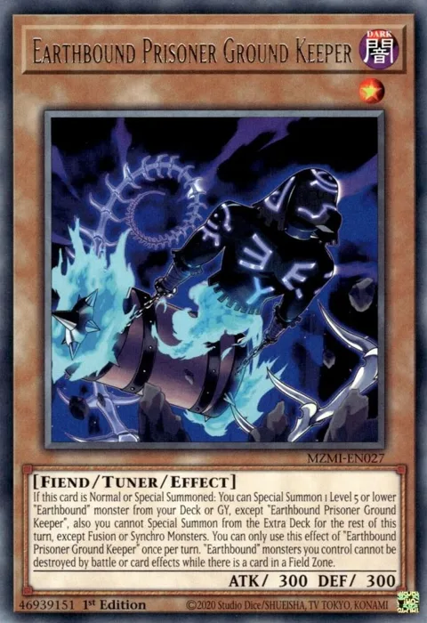Earthbound Prisoner Ground Keeper MZMI-EN027 Yu-Gi-Oh card from Maze of Millennia