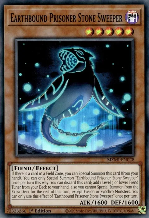 Earthbound Prisoner Stone Sweeper MZMI-EN028 Yu-Gi-Oh card from Maze of Millennia