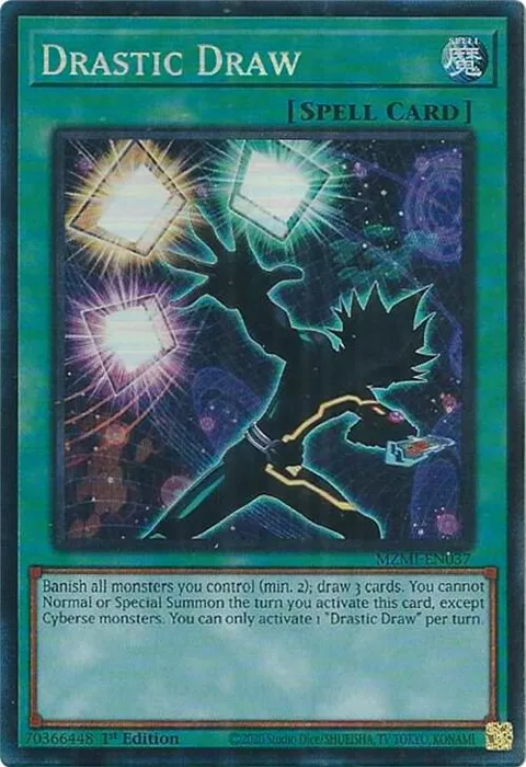 Drastic Draw Collector's Rare MZMI-EN037 Yu-Gi-Oh card from Maze of Millennia