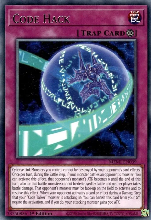 Code Hack MZMI-EN039 Yu-Gi-Oh card from Maze of Millennia