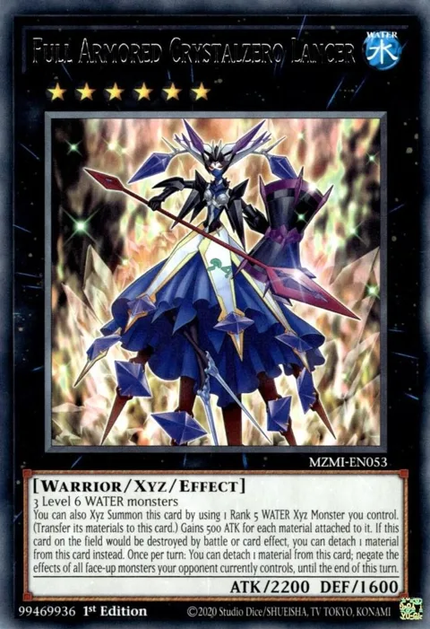 Full Armored Crystalzero Lancer MZMI-EN053 Yu-Gi-Oh card from Maze of Millennia