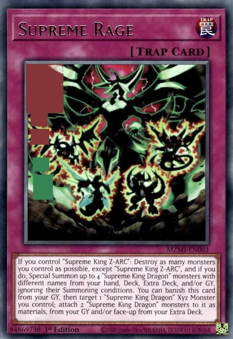 Supreme Rage MZMI-EN061 Yu-Gi-Oh card from Maze of Millennia