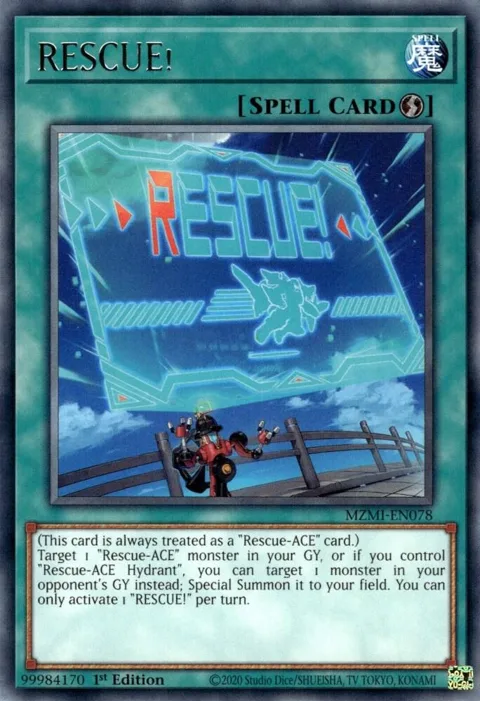 RESCUE! MZMI-EN078 Yu-Gi-Oh card from Maze of Millennia