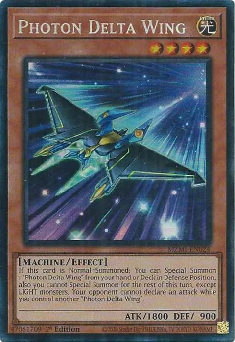 Photon Delta Wing Collector's Rare MZMI-EN024 Yu-Gi-Oh card from Maze of Millennia