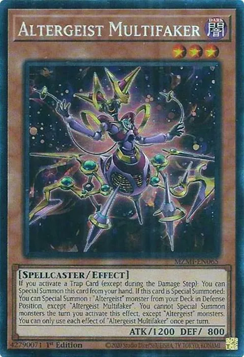 Altergeist Multifaker Collector's Rare MZMI-EN065 Yu-Gi-Oh card from Maze of Millennia