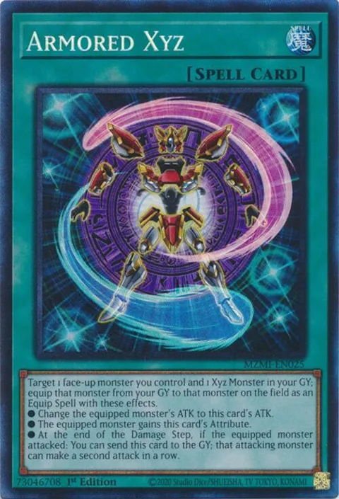 Armored Xyz Collector's Rare MZMI-EN025 Yu-Gi-Oh card from Maze of Millennia